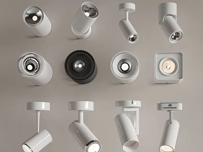 Modern Decorative Downlights And Spotlights With Various Styles For Home Lighting 3d model