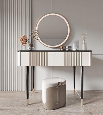 Light Luxury Dressing Table 3d model