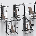 Fitness Equipment Squat Rack Comprehensive Training Device Bat Push Rack Gantry Rack Push-up Device 3d model