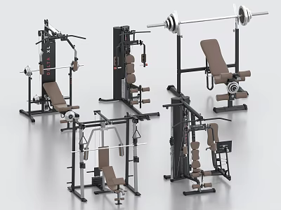 Fitness Equipment Squat Rack Comprehensive Training Device Bat Push Rack Gantry Rack Push-up Device 3d model