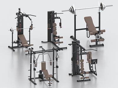 Fitness Equipment Squat Rack Comprehensive Training Device Bat Push Rack Gantry Rack Push-up Device 3d model