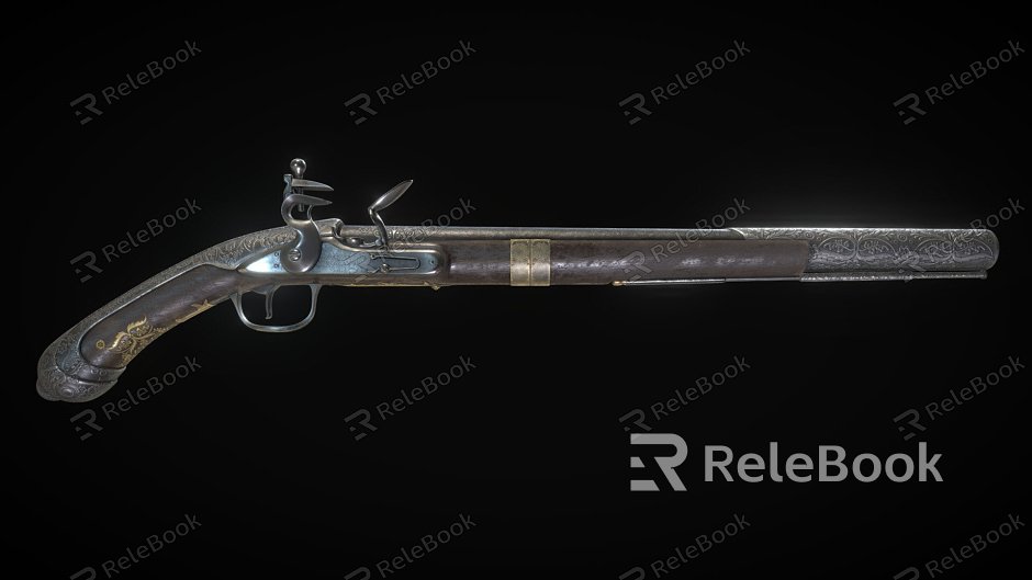 weapon flint pistol model