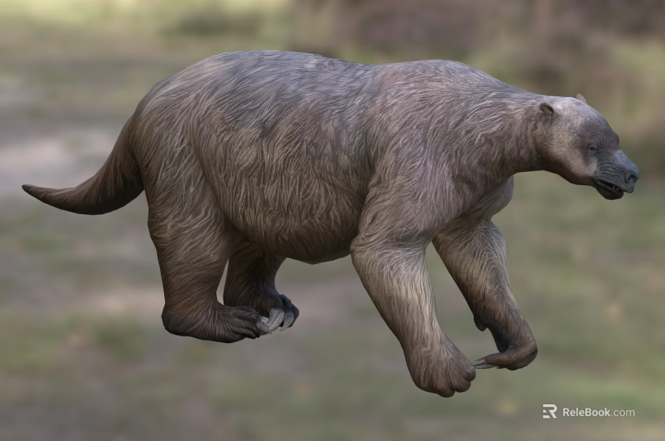 Wild Reptile Lizard Crawling On Tree Branch In Natural Forest Habitat 3d model 