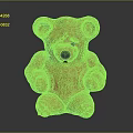 Brown Stuffed Teddy Bear With Stitched Details Sitting On Dark Background