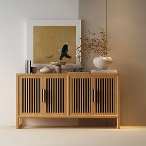 Song's Side Cabinet New Chinese Style Side Cabinet Bucket Cabinet New Chinese Style Side Cabinet Entrance Cabinet Song's Side Cabinet Bucket Cabinet Song's Decorative Cabinet Decorative Painting 3d model