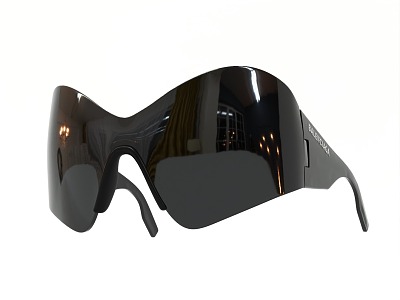 Balenciaga Sunglasses Balenciaga Goggles Face-Covered Sunglasses Technology Sunglasses Cyberpunk Sunglasses model