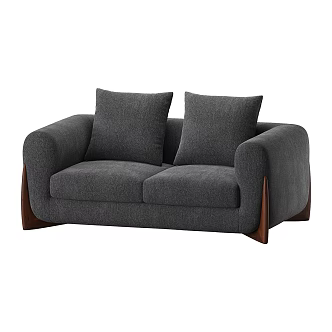Nordic Simple Living Room Sofa Double Sofa Pillow Gray Sofa Cushion Sofa Cushion Double Living Room Sofa 3d model