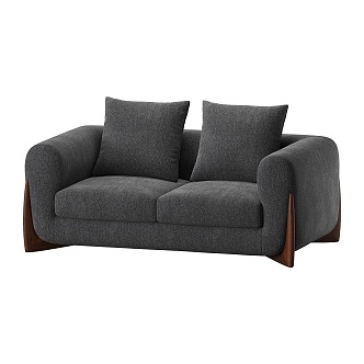 Nordic Simple Living Room Sofa Double Sofa Pillow Gray Sofa Cushion Sofa Cushion Double Living Room Sofa 3d model