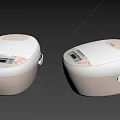 Modern Digital Rice Cookers With Display Panel And Control Buttons For Kitchen Appliances 3d model