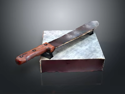 kitchen knife chinese kitchen knife japanese style kitchen knife japanese style sande knife slicing knife bone cutting knife wenwu knife 3d model