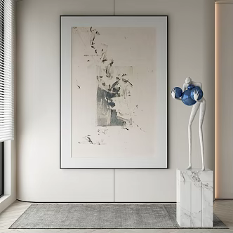 New Chinese Decorative Painting 3d model