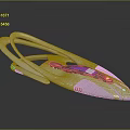 Futuristic White Streamlined Personal Mobility Device With Curved Structure And Metallic Details