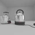 Modern Stainless Steel Kitchen Appliances With Electric Kettle And Rice Cooker