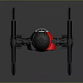 TIE Starfighter Spacecraft Model With Double Hexagonal Wings And Central Cockpit
