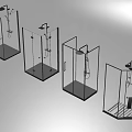 Modern Glass Shower Enclosures With Different Styles And Shower Heads