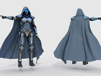 Warrior Sci-Fi Armor Warrior Empire Soldier Military Game Role Samurai Guard Assassin Killer Future Warrior Knights of Light Police 3d model