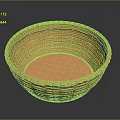 Orange Woven Basket For Home Daily Use As Practical Living Supplies