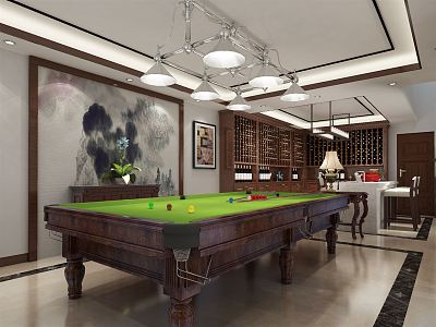 Jane's Billiards Room 3d model