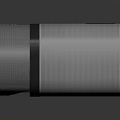 Modern Smart Wireless Speakers With Cylindrical Design Textured Surface And LED Display For Home Use