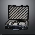 Open Hard Shell Storage Case Containing Space Exploration Tools For Astronaut Missions