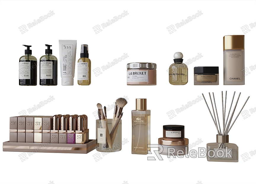 Modern Perfume Cosmetics Toiletries model