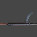 type submachine gun 3d model