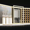 Wuliangye Chinese Liquor Exhibition Hall With Display Shelves And Premium Bottles