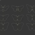 Colorful Butterfly Wall Decor with Various Patterns and Vibrant Designs for Home Decoration