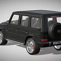 Black Mercedes G Class SUV With Bold Front Grille And LED Headlights