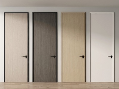 Modern swing door single door model