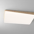 Modern Minimalist Ceiling Light with Wooden Frame and White Panel Design 3d model