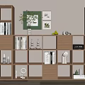 Nordic Bookcase Bookshelf 3d model