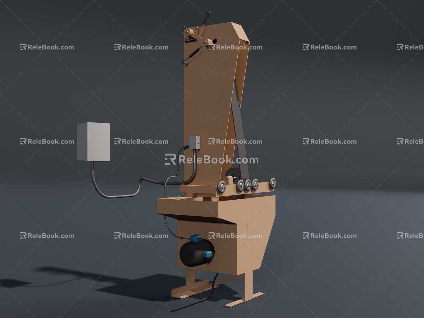 Abrasive belt machine 3d model