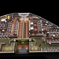 Elegant Club Interior With Long Corridor Wooden Shelves Stacked Towels And White Items