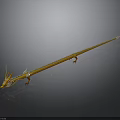 Golden Dragon Ornamental Sculpture With Shiny Body And Intricate Head Details