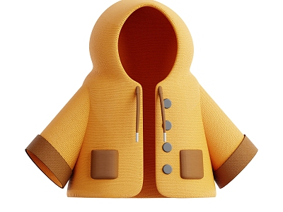 Clothes Top Raincoat Cartoon Clothes Cartoon Top 3d model