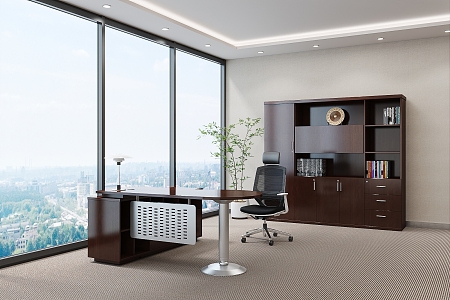 Office desk and chair 3d model