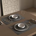 Tableware modern 3d model