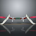 Crossbow Mechanical Crossbow Shift Bow and Arrow Shoot Far Equipment Weapons High-tech Crossbow 3d model