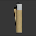 Portable Yellow Lighter with Silver Metal Top and Black Base Design