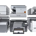 Various HP Printer Models Including Multifunction Laser And Office Printing Devices