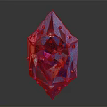 Vibrant Iridescent Polygonal Gemstone With Blue Purple Pink Hues And Sparkling Facets