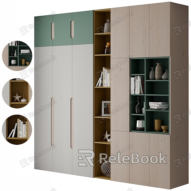 Modern Decorative Cabinet Bookcase model