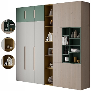 Modern Decorative Cabinet Bookcase 3d model