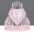 Stunning 3D Crystal Diamond Shaped Display Installation For Global Product Launch