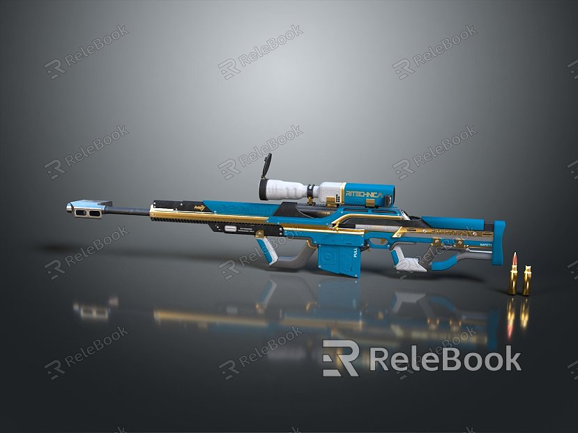 Sniper rifle sight sniper rifle sci-fi sniper rifle semi-automatic rifle combat rifle model