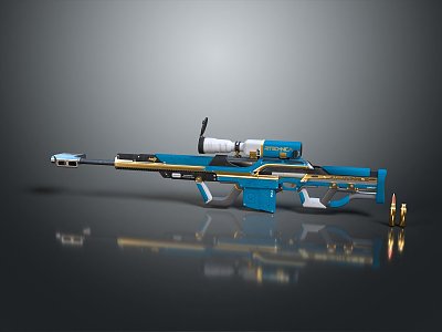 Sniper rifle sight sniper rifle sci-fi sniper rifle semi-automatic rifle combat rifle model