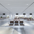 Airport Waiting Hall Modern Airport Hall 3d model