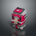 Red and White First Aid Kit with Cross Symbol as Essential Living Supplies