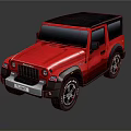 Red Off Road SUV With Black Roof And X Treme Stylish Exterior Design